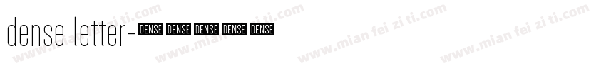 dense letter字体转换